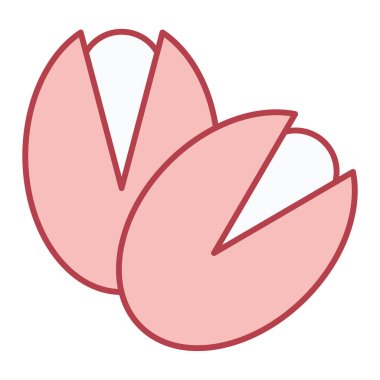 Pasta grafiği simgesinin vektör çizimi