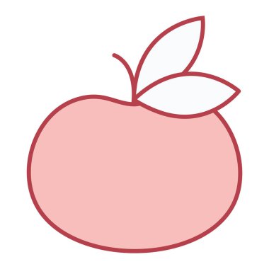 elma meyve ikonu vektör illüstrasyon grafik tasarımı