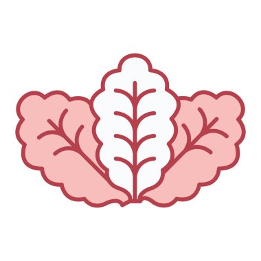 Yaprak bitkisi ikonu vektör illüstrasyon tasarımı