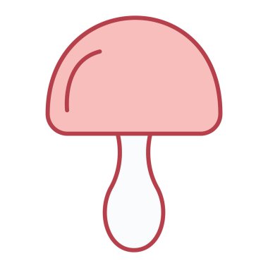 mantar simgesi vektör illüstrasyonu