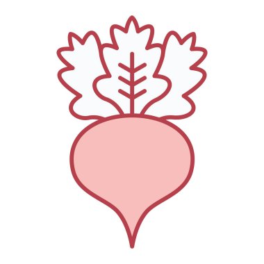 taze pancar sebze simge vektör çizim tasarım