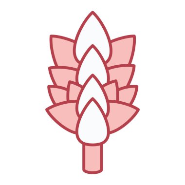 Nilüfer çiçeği ikonu vektör illüstrasyon tasarımı