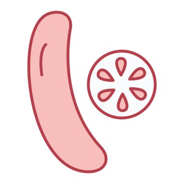 Taze yemek ikonu. vektör illüstrasyonu