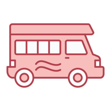 bus simgesi vektör illüstrasyonu