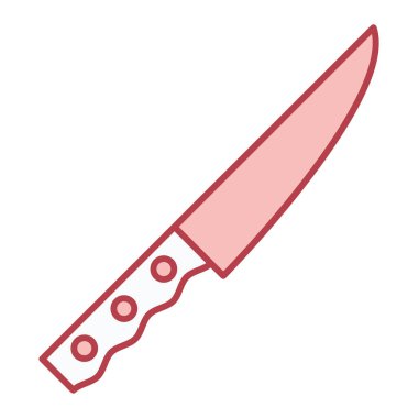 Bıçak ikonu. Web tasarımı için basit mutfak gereçleri vektör simgeleri çizimi