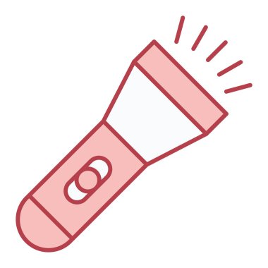 fener ikonu. İzole edilmiş kurşun ışık vektör çizgisi çizimi