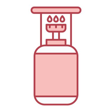 Yangın söndürme ikonu. Web için su ısıtıcı vektör simgelerinin özet çizimi