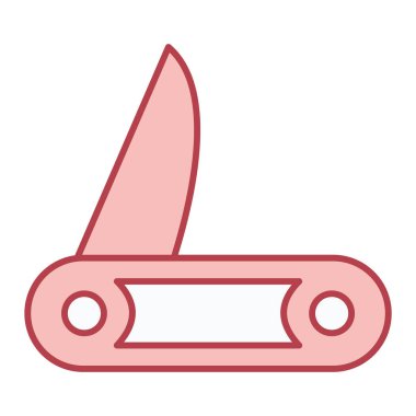 Bıçak ikonu. Web için makas vektör simgelerinin özet çizimi