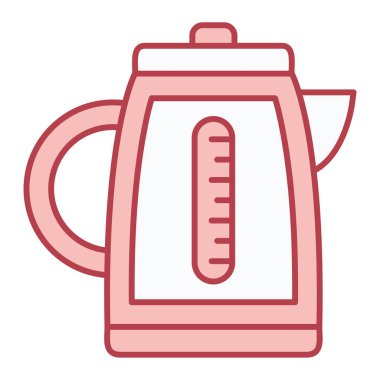 Elektrik ısıtıcısı. Web simgesi basit illüstrasyon 