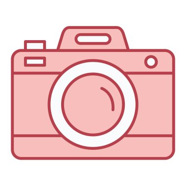 kamera simgesi vektör illüstrasyonu
