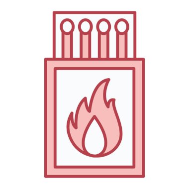 ateş alevi simgesi vektör illüstrasyon tasarımı