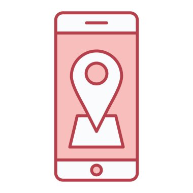 gps konum simgesi vektör çizimi