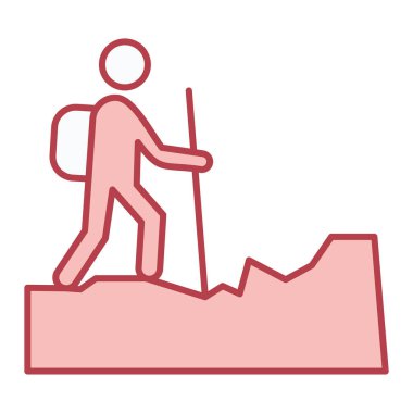 Yürüyüş man simgesi vektör illüstrasyonu