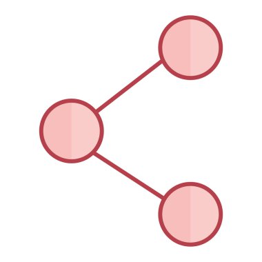 Ortak vektör simgesi. düz biçim illüstrasyonu