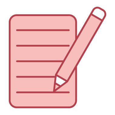 Kalem. Web simgesi basit illüstrasyon