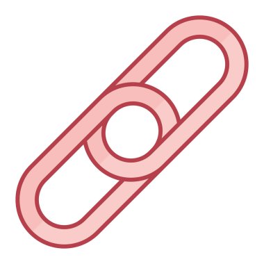 Mıknatısın tek izole edilmiş simgesinin vektör çizimi