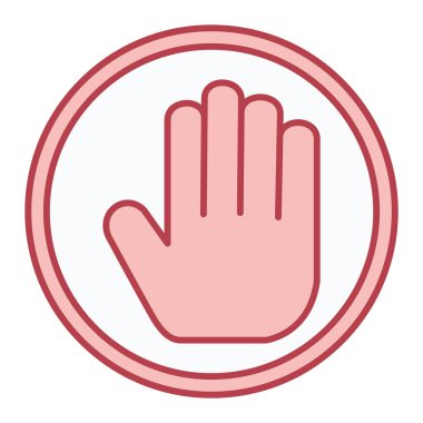 El ikonu. Vektör illüstrasyonu