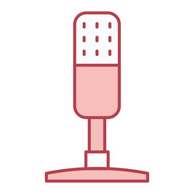 mikrofon simgesi. vektör illüstrasyonu