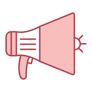 Megafon ikonu vektör illüstrasyonu