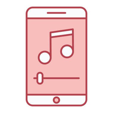 Cep telefonu çizgisi biçim vektör illüstrasyon tasarımlı akıllı telefon