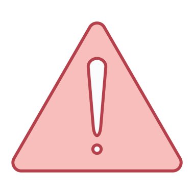 Ünlem işareti simgesi. uyarı sembolü. Tehlike alarmı. vektör illüstrasyonu