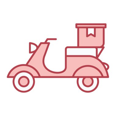 scooter simgesi vektör illüstrasyonu