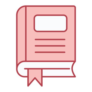 Yer imi simgesi vektör illüstrasyonlu kitap