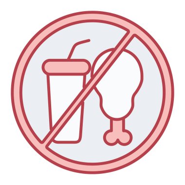 Dumanlı ikon vektör illüstrasyonu yok