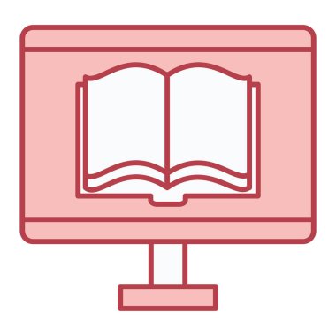 kitap simgesi vektör illüstrasyonu