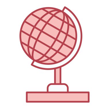 Küresel simge vektör illüstrasyonu