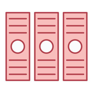 dosya dizinleri ikon vektör illüstrasyonu