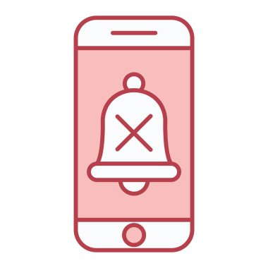 mobil telefon bildirim simgesi vektör illüstrasyon tasarımı