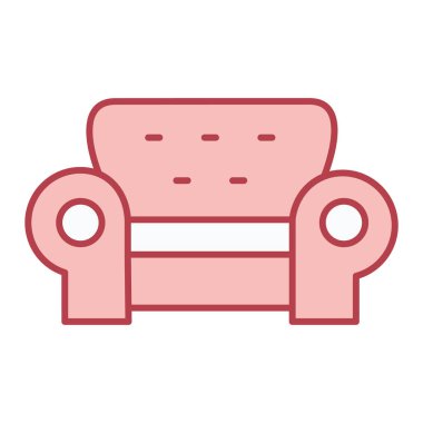 kanepe ikonu vektör illüstrasyonu