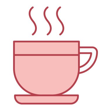 çay fincanı ikonu vektör illüstrasyonu