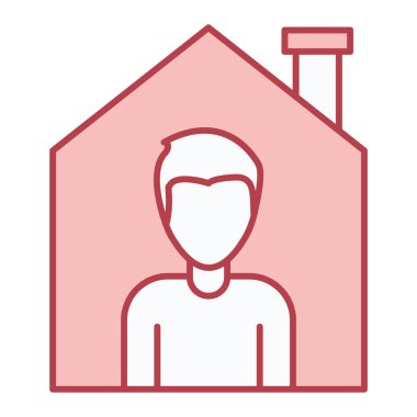 Şapka ikonu vektör illüstrasyon tasarımlı bir adam