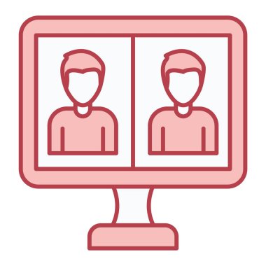 kullanıcı. Web simgesi basit illüstrasyon