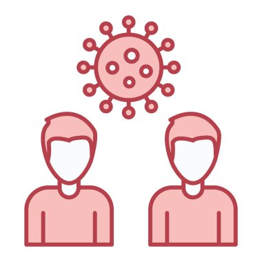 Bir kadın ve erkeğin vektör çizimi