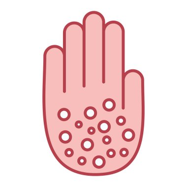 Virüs koruma vektörü illüstrasyon tasarımı ile el