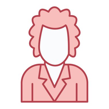 kadın avatar karakter vektör illüstrasyon tasarımı