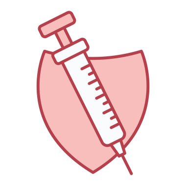 Kan ikonu vektör illüstrasyon tasarımlı şırınga