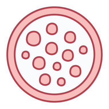 Pizza ikonu vektör illüstrasyonu