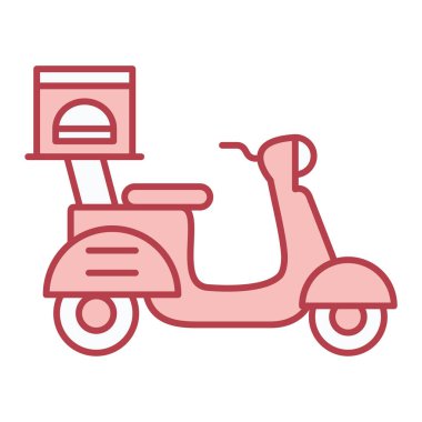 scooter simgesi vektör illüstrasyonu