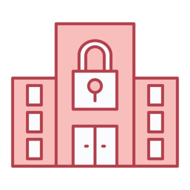 Kilit. Web simgesi basit illüstrasyon