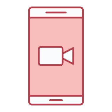 Cep telefonu çizgisi biçim vektör illüstrasyon tasarımlı akıllı telefon