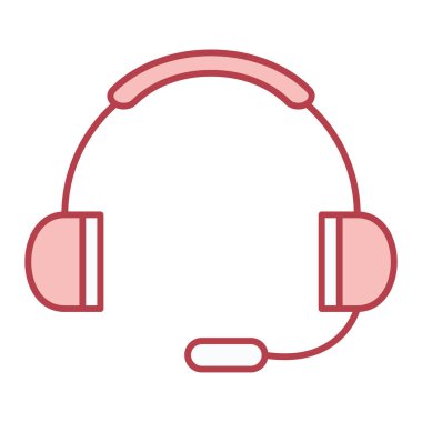 kulaklık simgesi vektör illüstrasyonu