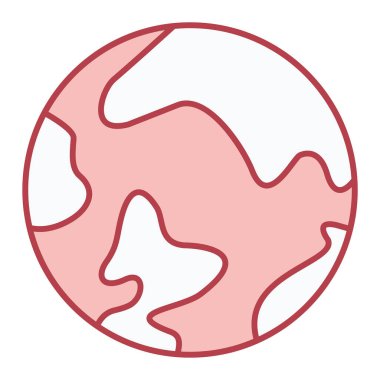 Dünya gezegeni. Web simgesi