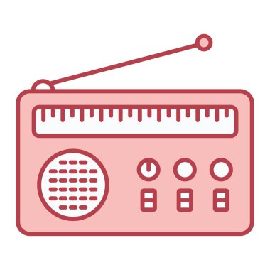 radyo simgesi vektör illüstrasyonu