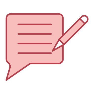 Sohbet mesajı ikonu vektör illüstrasyon grafik tasarımı