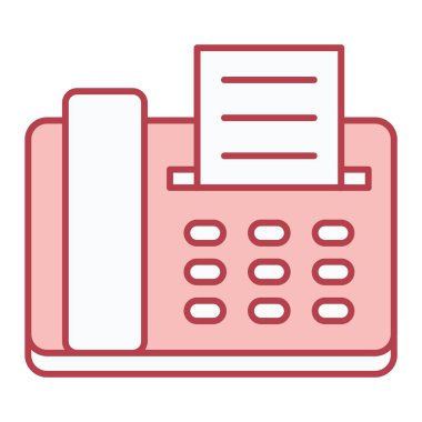 faks simgesi vektör illüstrasyonu