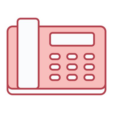 Telefon simgesi vektör illüstrasyonu